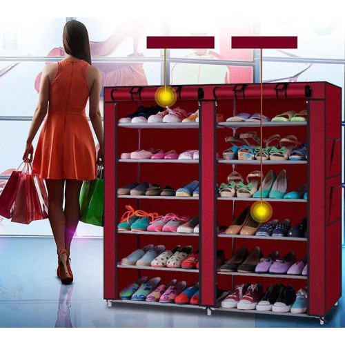 Armoire de Rangement de Chaussures 36 Paires Portable