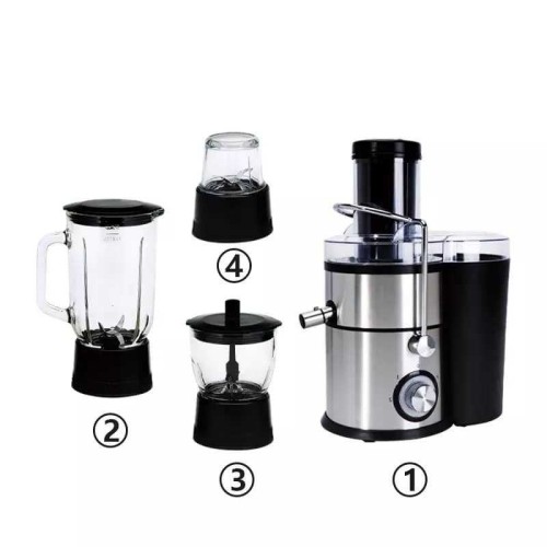 Machine 4 in 1 électrique: extracteur de jus, mixeur, blender et grinder